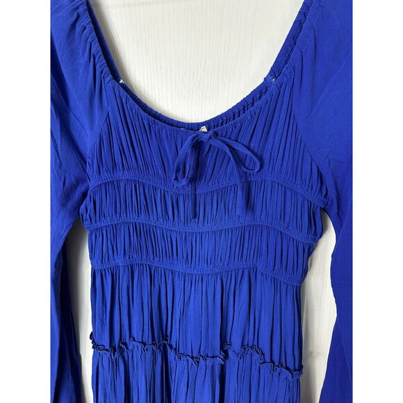 Chelsea & Violet Tiered Dress XL Peasant Boho Midi Flare Sleeve NWT - Picture 3 of 12